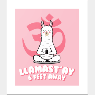 llamastay 6 feet away Posters and Art